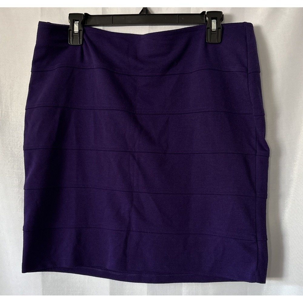 Forever 21 Purple Bandage Mini Skirt Bodycon‎ Size 2XL